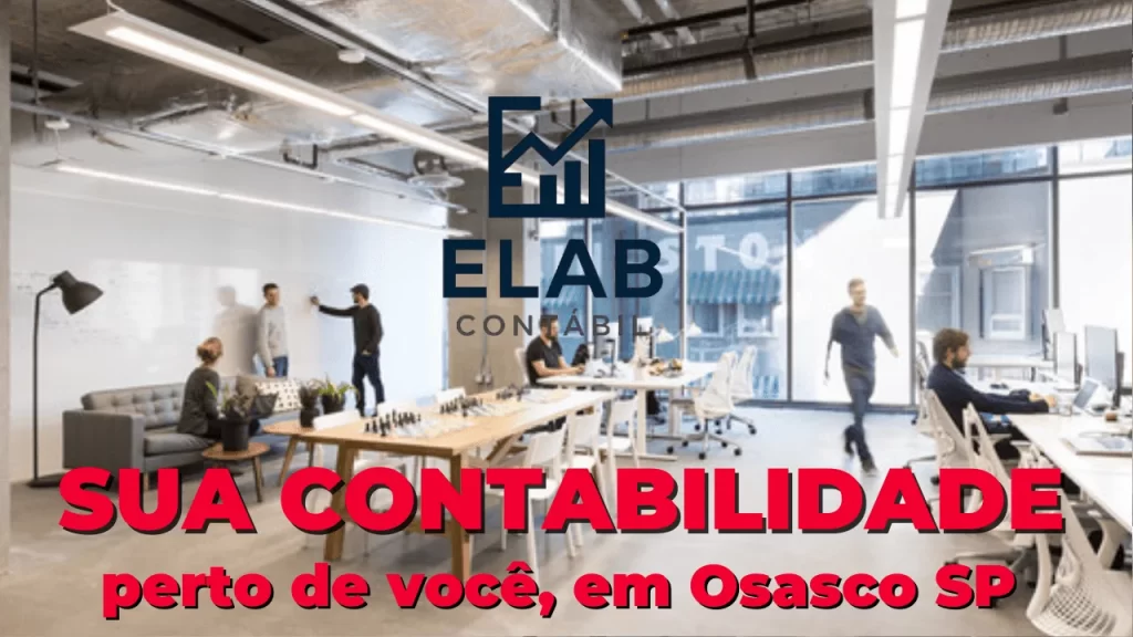 Pessoas trabalhando no escritório da ELAB Contábil em Osasco, SP