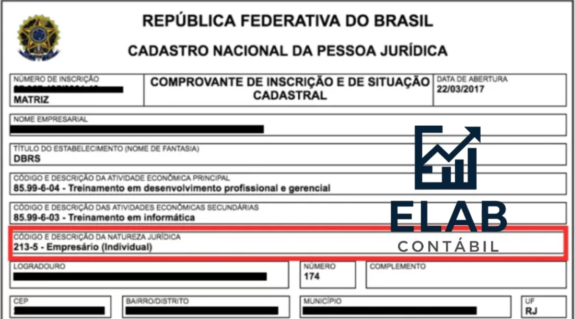 Print de uma nota fiscal representando abertura de CNPJ grátis