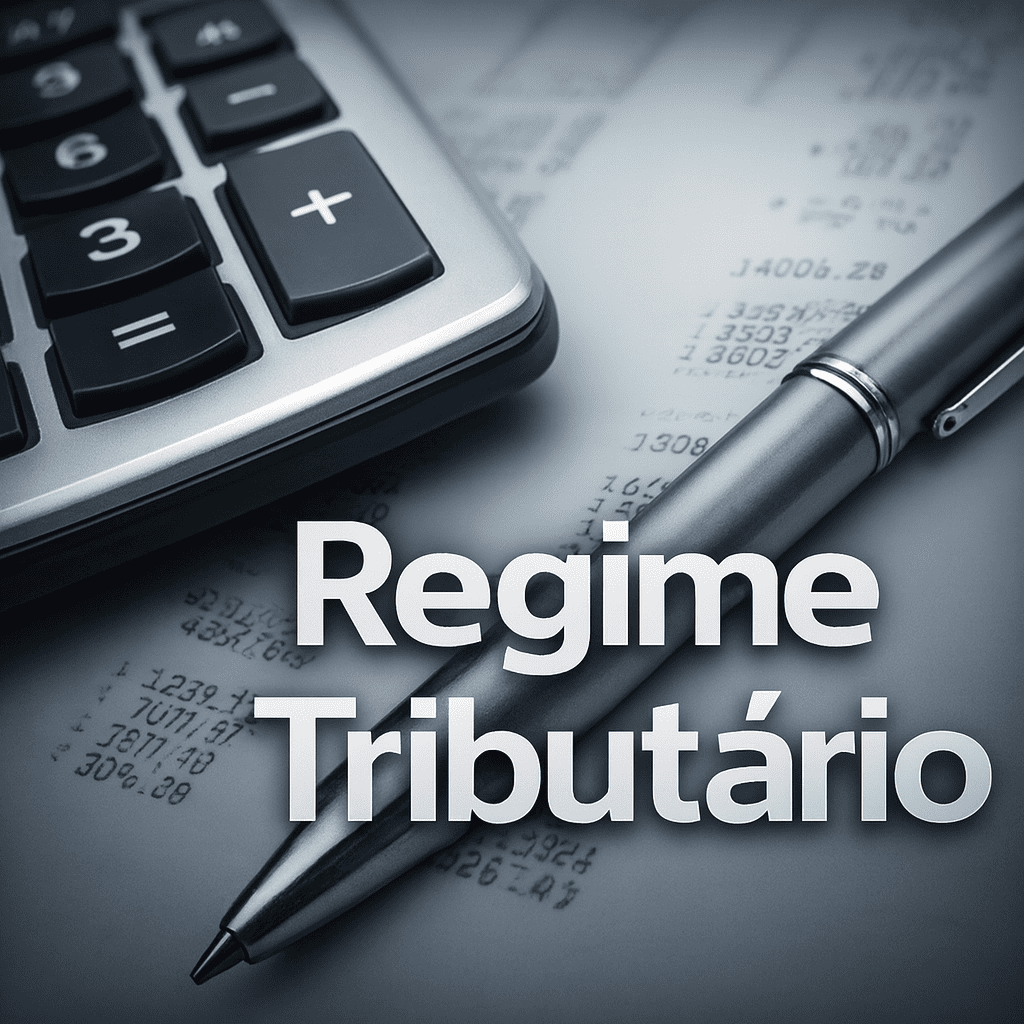 Escolha do regime tributário empresarial com planilhas, documentos e análise financeira