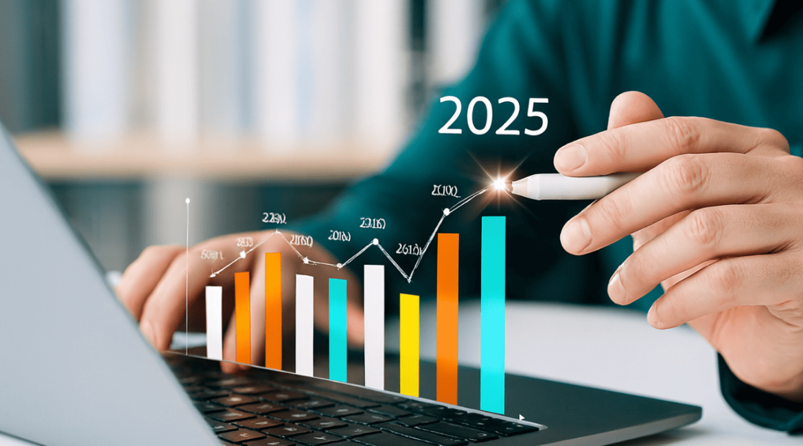 Gráfico financeiro mostrando faturamento alto e lucro baixo em uma empresa.